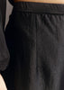 Black High Low Kurta Dupatta Set With Applique Work
