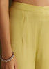 Light Yellow Chinon Embroidered Kurta Sharara With Choker Style Dupatta