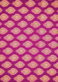 Silk saree in rani pink with gold pallav border only on Kalki