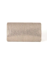 Silver Clutch With Chain And Thread Embellishment Online - Kalki Fashion