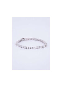 Silver plated bracelet studded in diamond stones only on kalki