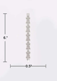 Silver Plated Bracelet With Stones And Crystals In Square And Leaf Motifs Online - Kalki Fashion