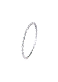 Silver Finish Linear Bangles Set of 4