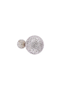 Silver Swarovski Bauble Earrings