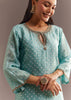 Sky Blue Bandhani Embroidered Kurta Dhoti