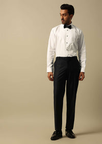 Sophisticated Grey Jacquard Tuxedo