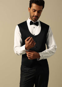 Sophisticated Grey Jacquard Tuxedo