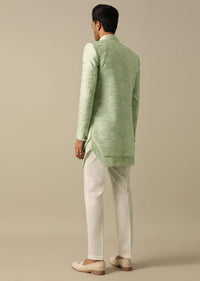 Stunning Green Indowestern Set