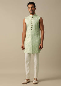 Stunning Green Indowestern Set