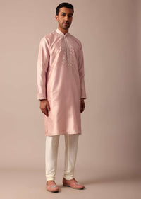 Stunning Peach Silk Sherwani For Men