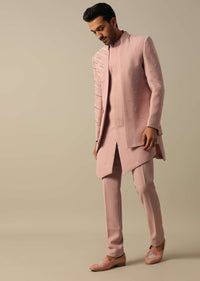 Stunning Pink Indowestern Set