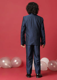 Stylish Blue Festive Tuxedo For Boys