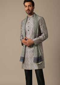 Stylish Blue Kurta Set For Men