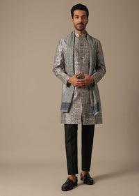 Stylish Blue Kurta Set For Men