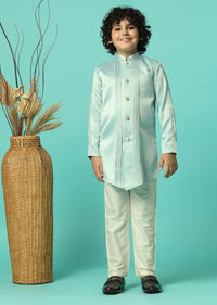 Stylish Grey Sherwani Set For Boys