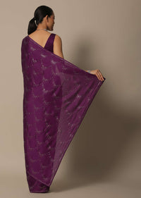 Swarovski Elegance Saree With Unstitched Blouse