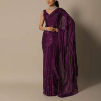 Swarovski Elegance Saree With Unstitched Blouse