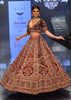 Tara Sutaria Blood Red Florid Lehenga Set - Noor 2022 Highlights Kalki Bridal Couture