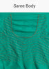 Teal Green Organza Saree With Cut Dana And Sequin Detailing