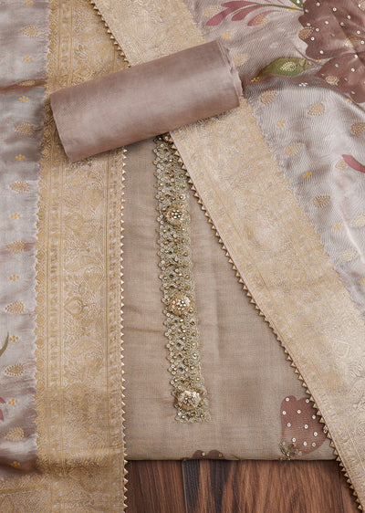 Timeless Beige Tissue Suit Set