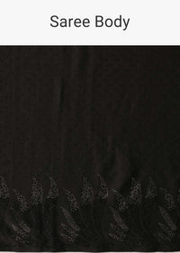 Timeless Black Saree With Unstitched Blouse