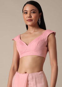 Timeless Pink With Cut Dana Embellished Border Work