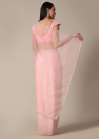 Timeless Pink With Cut Dana Embellished Border Work