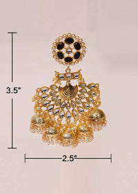 Traditional chandelier earring with multiple jhumkas