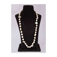 Tribal style long pearls featuring in south sea pearls and mother of pearls only on Kalki