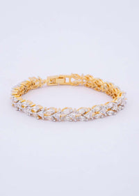 Triple layer diamond studded bracelet only on kalki