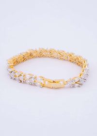 Triple layer diamond studded bracelet only on kalki