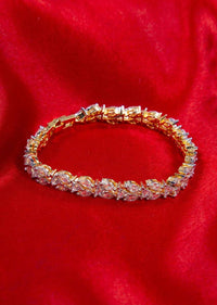 Triple layer diamond studded bracelet only on kalki