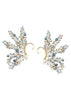 Turquoise And Gold Handcrafted Earcuff In Mix Metal