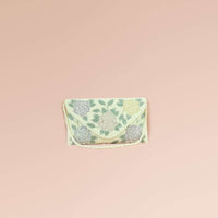 White Envelope Clutch With Hand Embroidered Cut Dana Work In Floral Motifs Online - Kalki Fashion