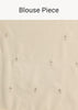 White Georgette Saree With Cutdana Embroidered Saree