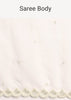 White Organza Saree With Beads And Cutdana Embroidery And Unstitched Blouse