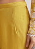 Yellow Embroidered Kurta Pant And Dupatta Set