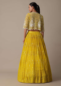 Yellow Lehenga Set With Hand Embellished Jacket