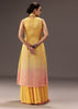 Yellow Ombre Halter Neck Kurta And Palazzo Set