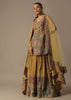 Yellow Silk Palazzo Set With Sequin Work
