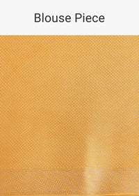 Yellow Tissue Silk Woven Floral Motif Saree
