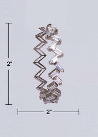 Zig zag hoop earring with buggle beads only on Kalki